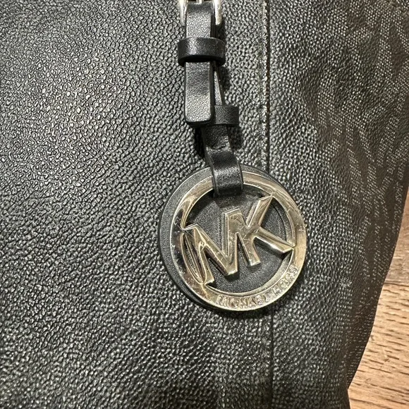 Michael Kors Black Monogram Tote - Picture 6 of 13